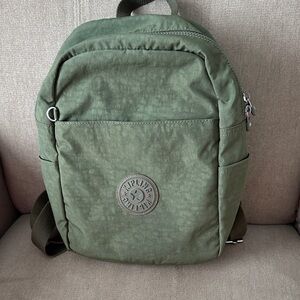 KIPLING FERRIS JADED GREEN TONAL Small Backpack Travel Casual Nylon Bag